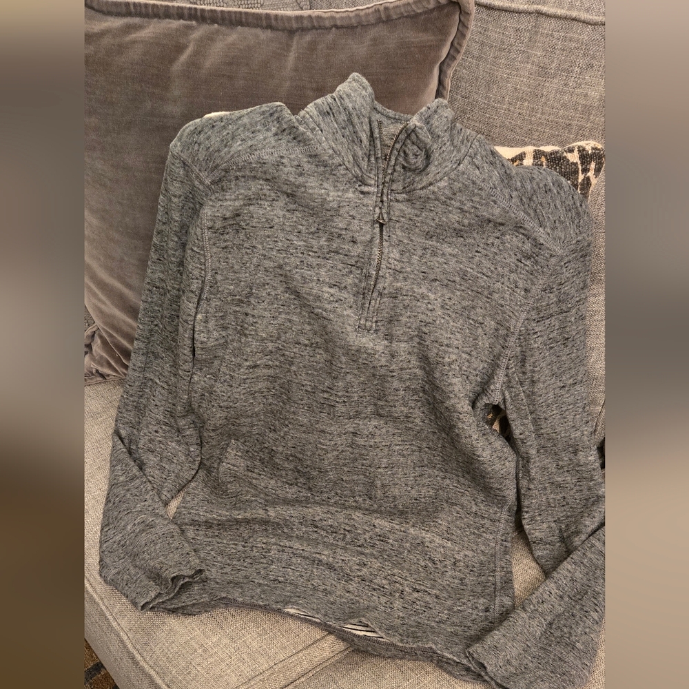 J. Crew Men's Gray Quarter Zip, XS